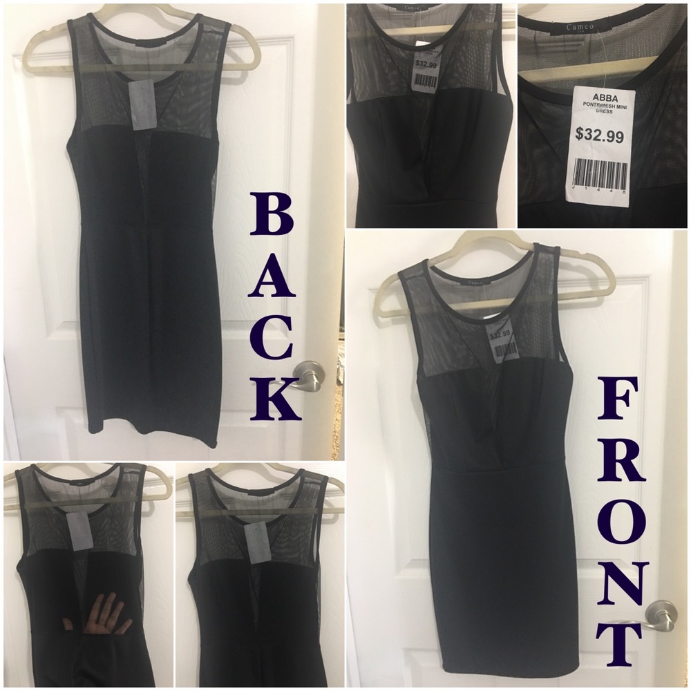 NWT Sexy Black Mini Dress